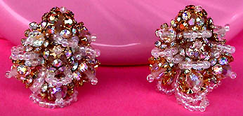 a beautiful vintage costume jewelry bridal necklaces