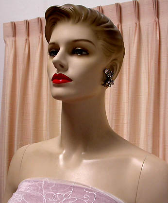a beautiful vintage costume jewelry bridal earrings