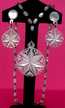 a beautiful vintage costume jewelry parure