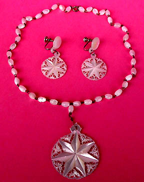 a beautiful vintage costume jewelry parure