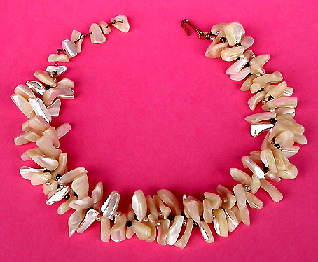 a beautiful vintage costume jewelry necklace