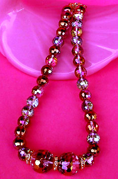 a beautiful vintage costume jewelry necklace