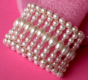 a beautiful vintage costume jewelry bridal bracelet