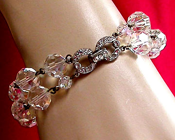 a beautiful vintage costume jewelry bridal bracelet