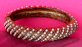 a beautiful vintage costume jewelry bridal bracelet
