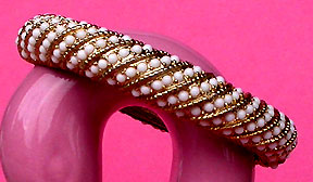 a beautiful vintage costume jewelry bridal bracelet