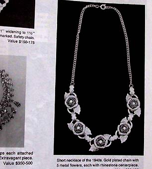a beautiful vintage costume jewelry parure