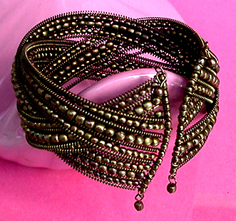 a beautiful vintage costume jewelry bridal bracelet