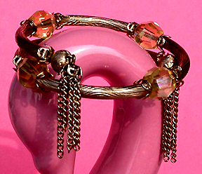 a beautiful vintage costume jewelry bridal bracelet