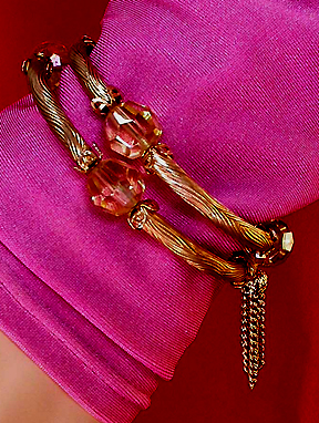 a beautiful vintage costume jewelry bridal bracelet