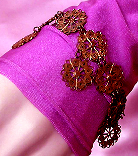 a beautiful vintage costume jewelry bridal bracelet