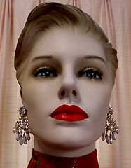 a beautiful vintage costume jewelry bridal earrings unsigned