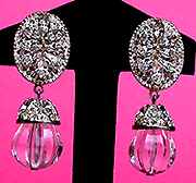 a beautiful vintage costume jewelry Juliana earrings unsigned