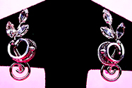 a beautiful vintage costume jewelry Juliana earrings unsigned