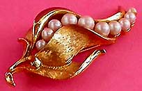 a beautiful vintage costume jewelry bridal brooch
