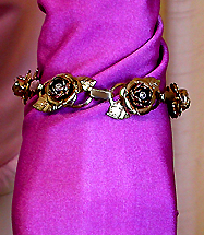 a beautiful Juliana vintage costume jewelry necklace, bracelet and earrings