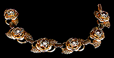 a beautiful Juliana vintage costume jewelry necklace, bracelet and earrings