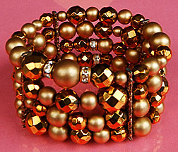 a beautiful vintage costume jewelry crystal rhinestone bracelet