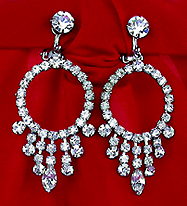 a beautiful vintage costume jewelry Juliana earrings unsigned