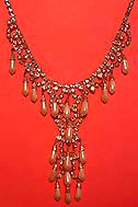 a beautiful vintage costume bridal jewelry choker necklace unsigned
