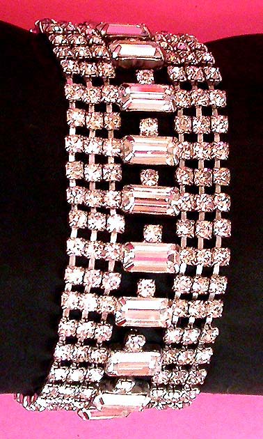 a beautiful vintage costume jewelry bracelet