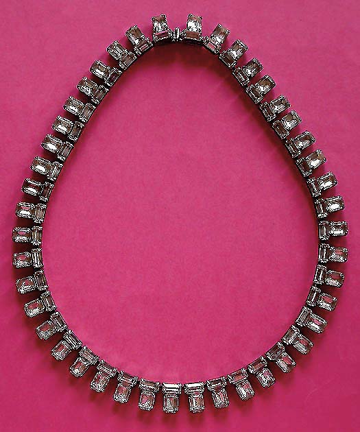 a beautiful vintage costume jewelry bridal necklaces