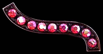a beautiful vintage costume jewelry brooch unsigned