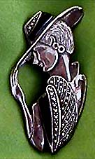 a beautiful vintage costume jewelry brooch unsigned