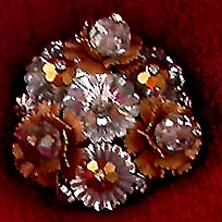 a beautiful vintage costume jewelry brooch unsigned