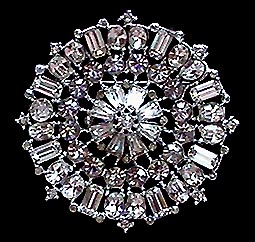 a beautiful vintage costume jewelry brooch unsigned