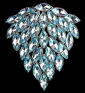 a beautiful vintage costume jewelry Brooch unsigned