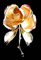 a beautiful vintage costume jewelry brooch unsigned