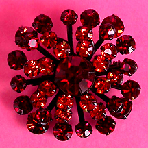 a beautiful vintage costume jewelry brooch unsigned