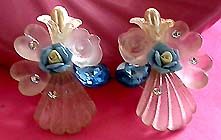 a beautiful VINTAGE COSTUME ESTATE ANTIQUE JEWELRY EARRINGS unsigned