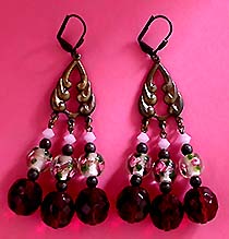 a beautiful vintage costume jewelry Juliana earrings unsigned