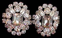 a beautiful vintage costume jewelry Juliana earrings unsigned