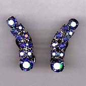 a beautiful VINTAGE COSTUME ESTATE ANTIQUE JEWELRY EARRINGS unsigned