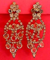 a beautiful vintage costume jewelry Juliana earrings unsigned