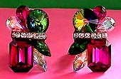 a beautiful vintage costume jewelry Juliana earrings unsigned