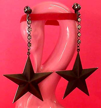 a beautiful VINTAGE COSTUME ESTATE ANTIQUE JEWELRY EARRINGS unsigned