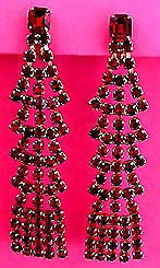 a beautiful vintage costume jewelry Juliana earrings unsigned