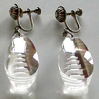 a beautiful VINTAGE COSTUME ESTATE ANTIQUE JEWELRY EARRINGS unsigned