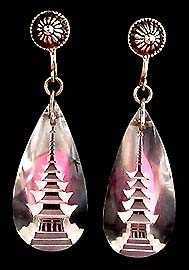 a beautiful vintage costume jewelry Juliana earrings unsigned
