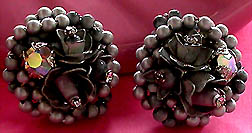 a beautiful vintage costume jewelry Juliana earrings unsigned
