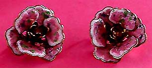 a beautiful VINTAGE COSTUME ESTATE ANTIQUE JEWELRY EARRINGS unsigned