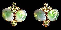 a beautiful vintage costume jewelry Juliana earrings unsigned