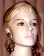 a beautiful vintage costume jewelry Juliana earrings unsigned