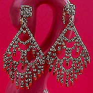 a beautiful vintage costume jewelry Juliana earrings unsigned