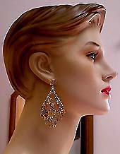 a beautiful vintage costume jewelry Juliana earrings unsigned