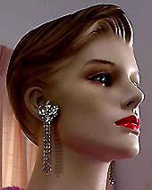 a beautiful vintage costume jewelry Juliana earrings unsigned